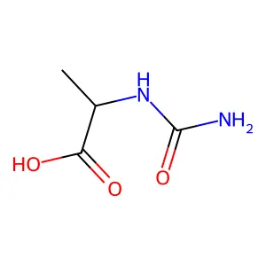 (2S)-2-(carbamoylamino)propanoic acid structure