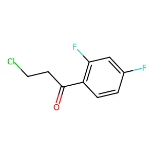 3-Chloro-1-(2,4-difluorophenyl)propan-1-one structure