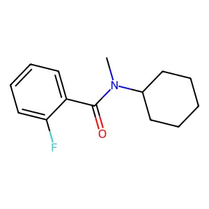 N-Cyclohexyl-2-fluoro-N-methylbenzamide structure