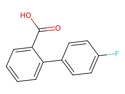 3'-Fluoro-biphenyl-4-carboxylic acid structure