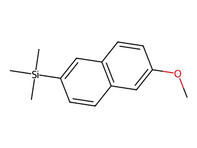 2-(Trimethylsilyl)-6-methoxynaphthalene structure