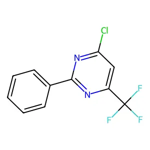 4-Chloro-2-phenyl-6-(trifluoromethyl)pyrimidine structure