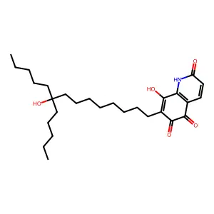 8-Hydroxy-7-(9-hydroxy-9-pentyltetradecyl)quinoline-2,5,6(1h)-trione structure