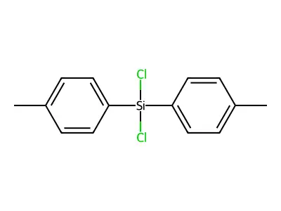 Dichloro-bis(4-methylphenyl)silane structure