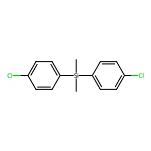 Bis(4-chlorophenyl)-dimethyl-silane structure