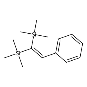 Silane, (phenylethenylidene)bis(trimethyl- structure
