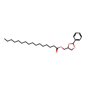 (2-Phenyl-1,3-dioxolan-4-yl)methyl palmitate structure