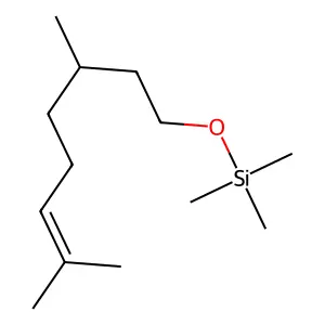 Silane, [(3,7-dimethyl-6-octenyl)oxy]trimethyl- structure