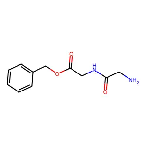 Benzyl 2-[(2-aminoacetyl)amino]acetate structure