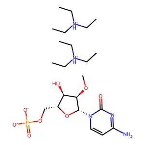2'-O-甲基-5'-胞苷酸 structure