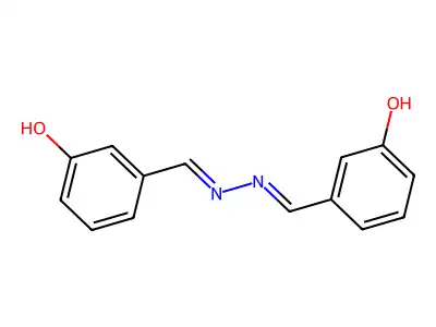 3-[[(3-Hydroxyphenyl)methylidenehydrazinylidene]methyl]phenol structure