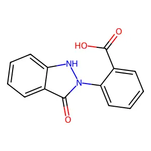 Benzoic acid, o-(3-oxo-2-indazolinyl)- structure