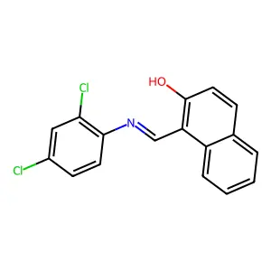 1-{[(2,4-Dichlorophenyl)imino]methyl}-2-naphthol structure
