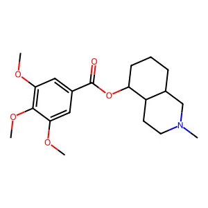2-Methyldecahydroisoquinolin-5-yl 3,4,5-trimethoxybenzoate structure
