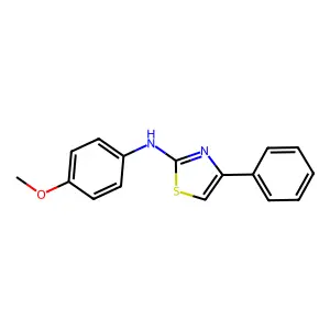 N-(4-methoxyphenyl)-4-phenyl-1,3-thiazol-2-amine structure