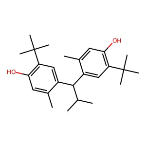 Phenol, 4,4'-(2-methylpropylidene)bis[2-(1,1-dimethylethyl)-5-methyl- structure