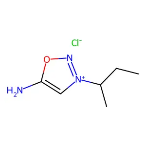 5-Amino-3-(butan-2-yl)-3H-1,2,3-oxadiazol-1-ium chloride structure