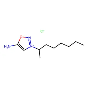 5-Amino-3-(octan-2-yl)-3H-1,2,3-oxadiazol-1-ium chloride structure