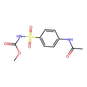 Carbamic acid, [[4-(acetylamino)phenyl]sulfonyl]-, methyl ester structure