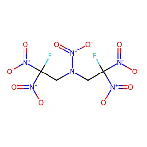 2-Fluoro-N-(2-fluoro-2,2-dinitroethyl)-N,2,2-trinitroethylamine structure