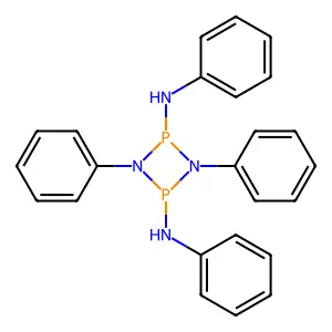 1,3,2,4-Diazadiphosphetidine, 2,4-dianilino-1,3-diphenyl- structure