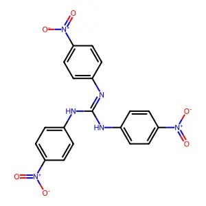 Guanidine, N,N',N''-tris(4-nitrophenyl)- structure