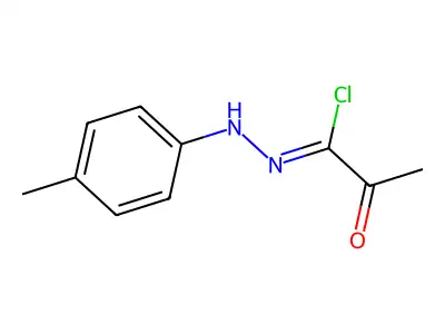 Propanehydrazonoyl chloride, N-(4-methylphenyl)-2-oxo- structure