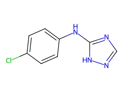 N-(4-chlorophenyl)-1H-1,2,4-triazol-5-amine structure