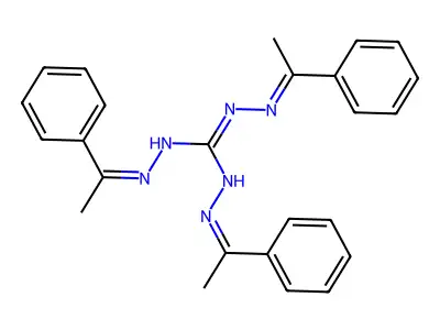 Carbonohydrazonic dihydrazide, tris(1-phenylethylidene)- structure