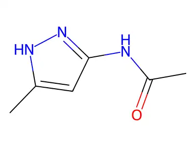 N-(5-methyl-1H-pyrazol-3-yl)acetamide structure