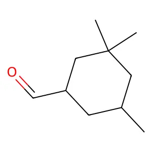 3,3,5-Trimethylcyclohexane-1-carbaldehyde structure