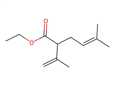 4-Hexenoic acid, 2-isopropenyl-5-methyl-, ethyl ester structure