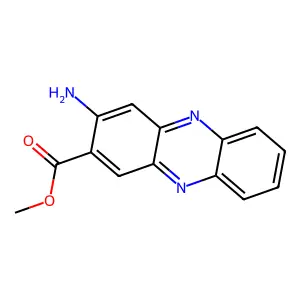 2-Phenazinecarboxylic acid, 3-amino-, methyl ester structure