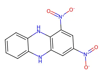 1,3-Dinitro-5,10-dihydrophenazine structure