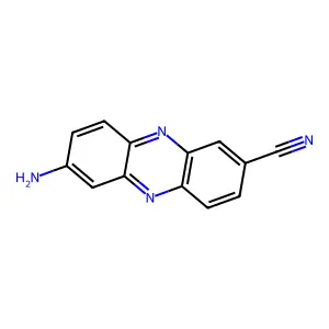 7-Aminophenazine-2-carbonitrile structure