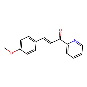 2-[3-(4-Methoxyphenyl)-1-oxoprop-2-enyl]pyridine structure