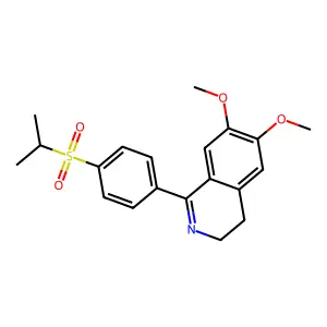 Isoquinoline, 3,4-dihydro-1-(p-(isopropylsulfonyl)phenyl)-6,7-dimethoxy- structure