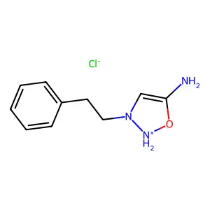 3-(2-Phenylethyl)-2,3-dihydro-1,2,3-oxadiazol-5-amine--hydrogen chloride (1/1) structure