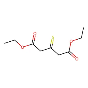 Diethyl 3-thioxopentanedioate structure