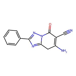 7-Amino-5-oxo-2-phenyl-5,8-dihydro(1,2,4)triazolo[1,5-a]pyridine-6-carbonitrile structure