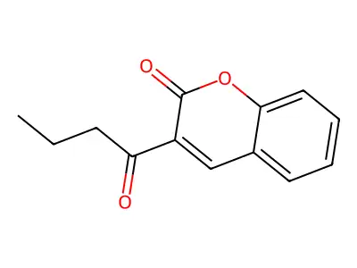 3-butyryl-2H-chromen-2-one structure