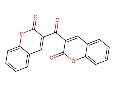 3,3'-Carbonylbis(2H-1-benzopyran-2-one) structure