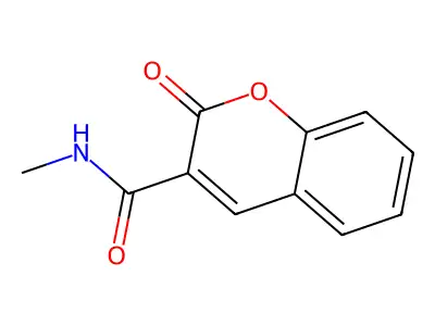 N-Methyl-2-oxo-2H-1-benzopyran-3-carboxamide structure