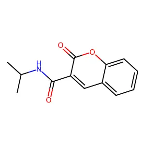N-isopropyl-2-oxo-2H-chromene-3-carboxamide structure