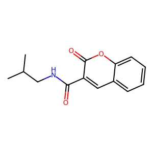 N-isobutyl-2-oxo-2H-chromene-3-carboxamide structure