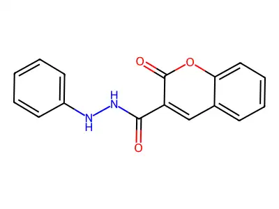 2-oxo-N'-phenyl-2H-chromene-3-carbohydrazide structure