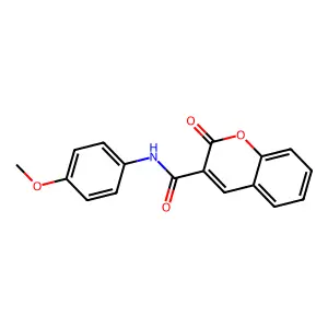 N-(4-methoxyphenyl)-2-oxo-2H-chromene-3-carboxamide structure