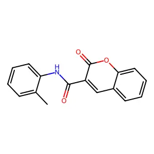 N-(2-methylphenyl)-2-oxo-2H-chromene-3-carboxamide structure
