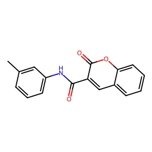 N-(3-Methylphenyl)-2-oxo-2H-chromene-3-carboxamide structure