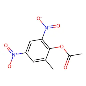 2-Methyl-4,6-dinitrophenyl acetate structure